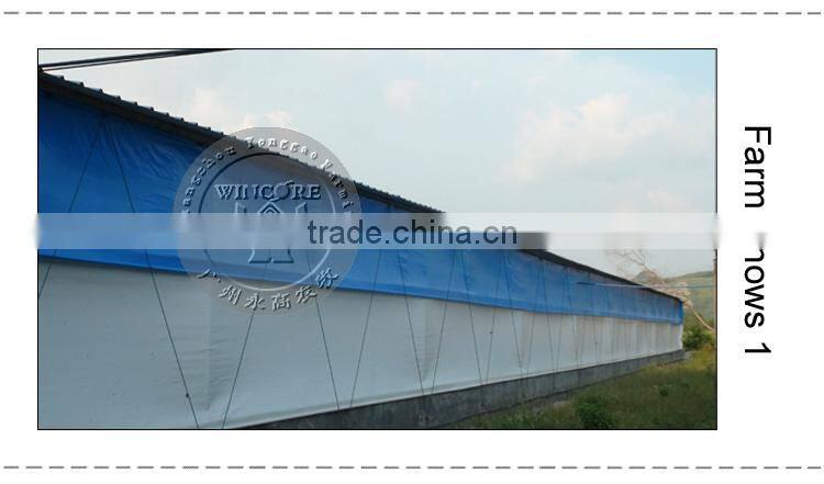 Shade cloth in roll plastic window screen for poultry farm curtain cloth