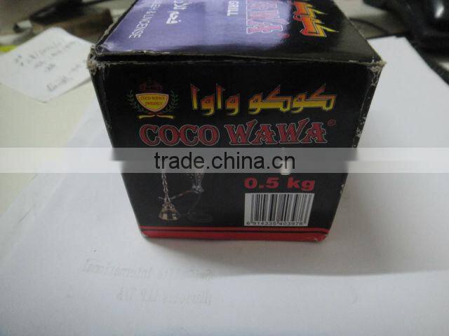 Famous cubic coconut charcoal for shisha or hookah
