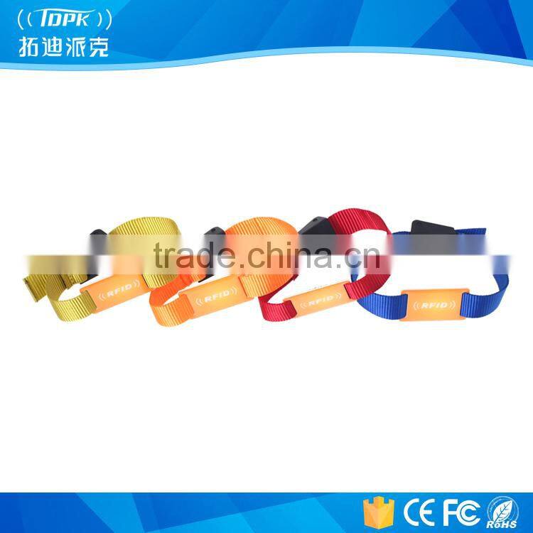 Rfid nylon rope wristband supplier for sale