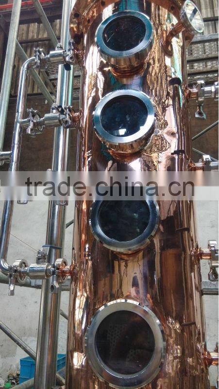 Copper Distillation Equipment With 8'' Reflux Column