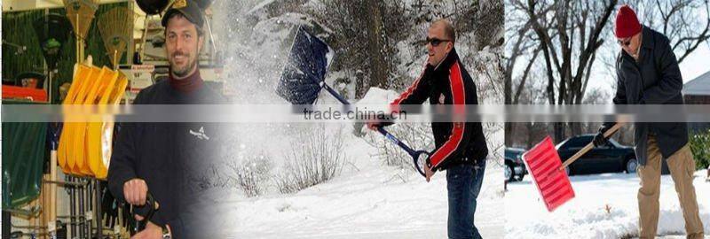 Plastic snow shovel