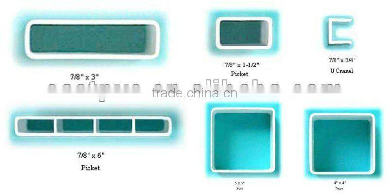 PVC Fencing Post and Rail