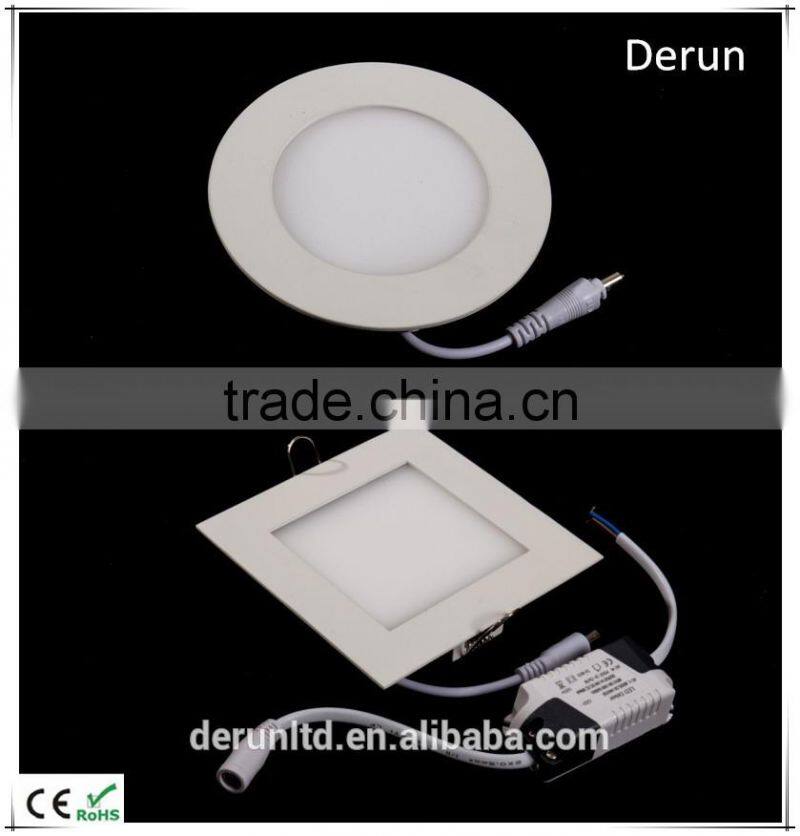 Recessed mini round led panel light with radiator 6/9/12/15/18/24w