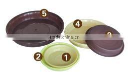 2014 hot sale plastic flower pot dish with various size