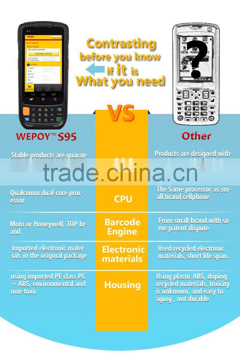 IP65 4G LTE Rugged barcode scanner Android data concentrator