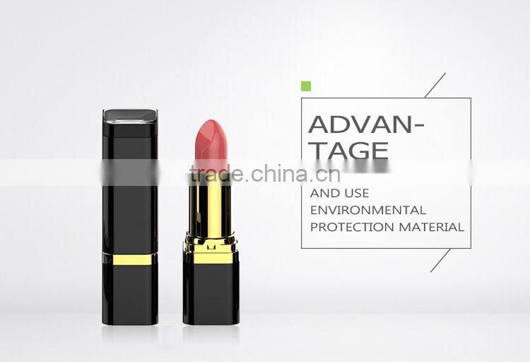 Wholesale china custom hot sale new design black clear square mini lipstick tube