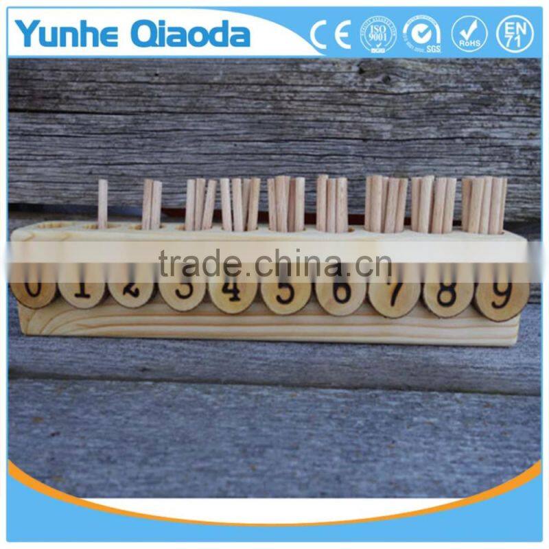 Spindle box, Montessori math, Educational wooden toy