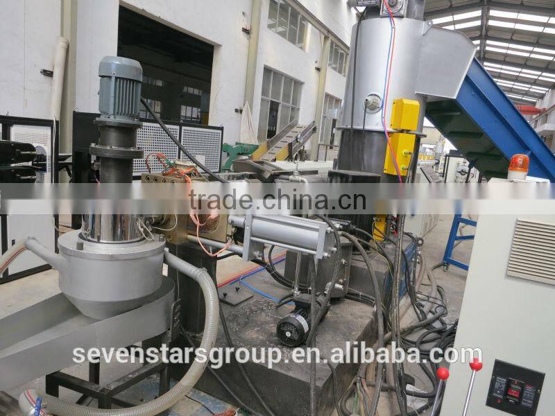 Waste plastic granules recycling machine/pp pe film plastic recycling granulating machine