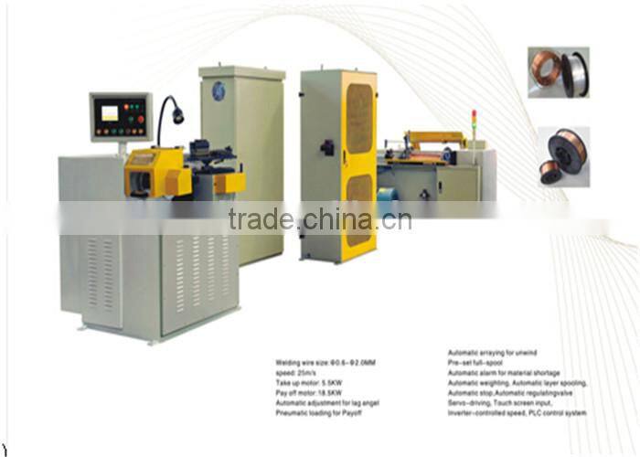 Automatic machine wire spool winding machine for 5KG-15Kg Co2 mig wire