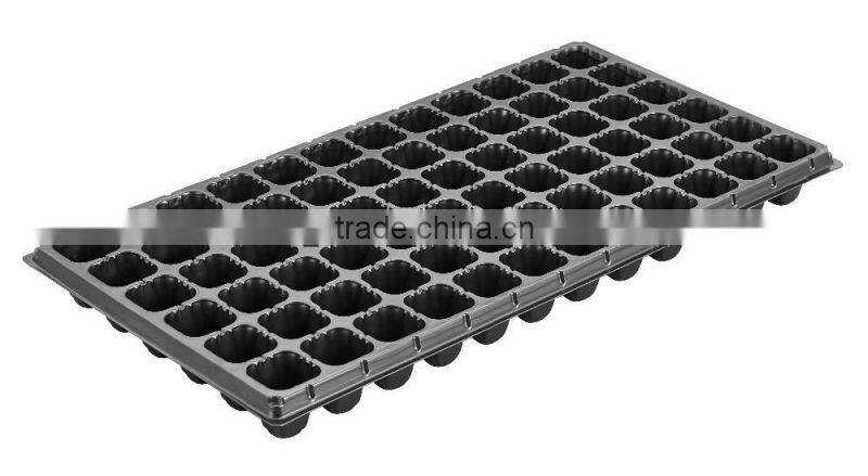 Hot sell 0.5,0.6,0.7,0.8,0.9,1.0,1.2mm thick 72cells Plastic PS seed planter tray vegetable plug tray