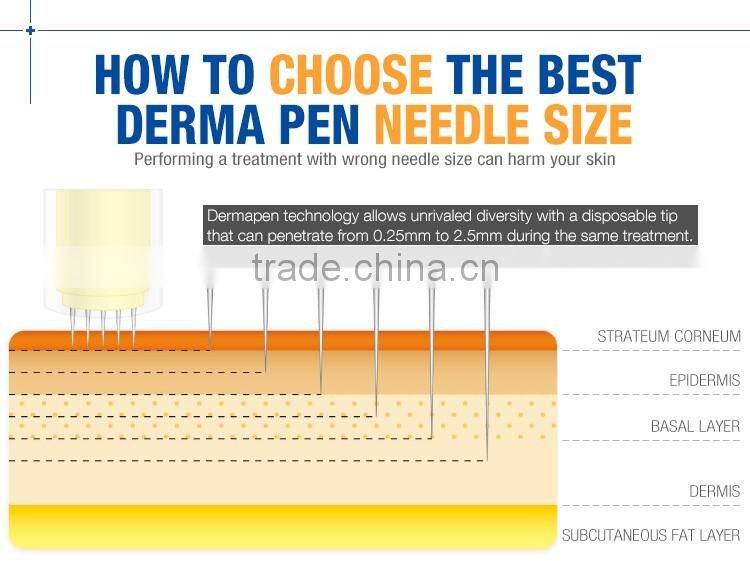 2017 Newest rechargeable microneedle nano Dr.pen with replaceable needle cartridge Ultima A6 Electric Dermapen