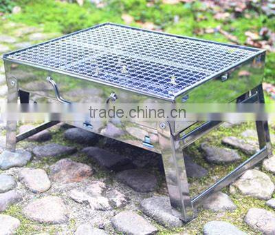 hand case shape folding portable bbq grill