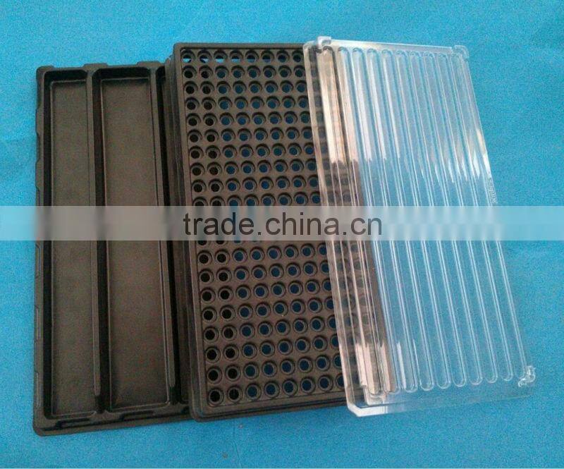 Anti static electronic packaging clamshell