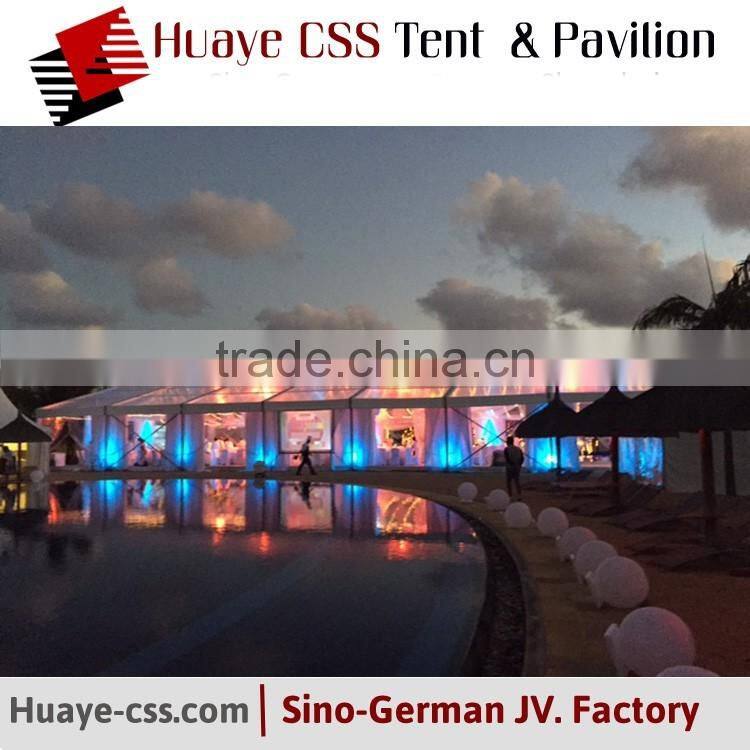 Chinese Golden supplier PVC tent from huaye for wedding