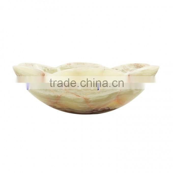 WHOLESALE 2017 NEW PRICE DARK GREEN ONYX FLOWER SHAPED SINKS AND BASINS