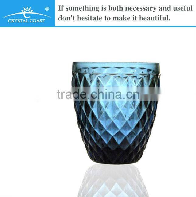 round bottom dark blue glass dinnerware