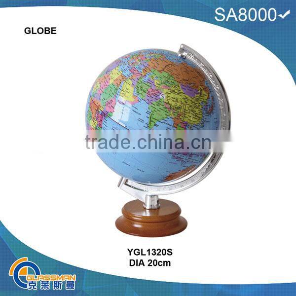 YGL1501M plastic deskpot globe with metal base