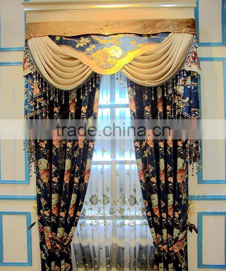 Luxury Medusa Style Polyester New Fancy Curtain With Embroidery/Luxury Sheer Hotel And Decor Home Curtains