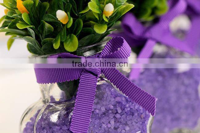 Creative desktop decoration colorful plastic artificial hydrangeas potted