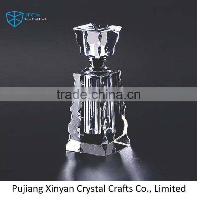 Best Quality Empty Crystal Square Glass Perfume Bottles With Cap For Sale