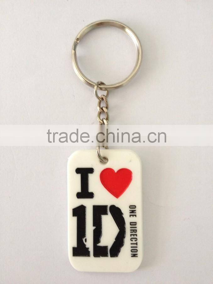 newly 3D silicone rubber car keychain