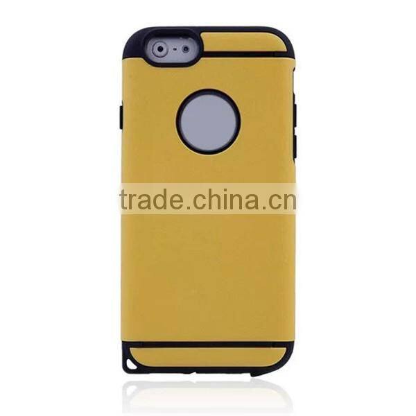 2017 New design two in one cell phone case tpu with pc back covers for iphone 6