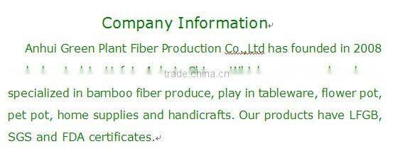 bamboo fiber cup wholesale with silicone lid + holder