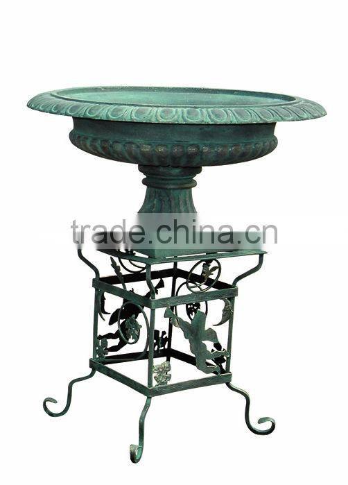 Indoor cast iron flower pot decorative flower pot for home and hotel