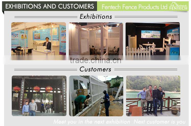 Fentech Widely Used Pvc/Vinyl/Plastic Temporary Fence