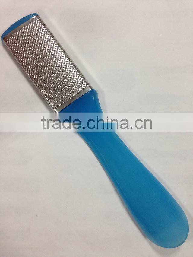 Stainless steel foot file,Sandpaper foot file with easy handle,