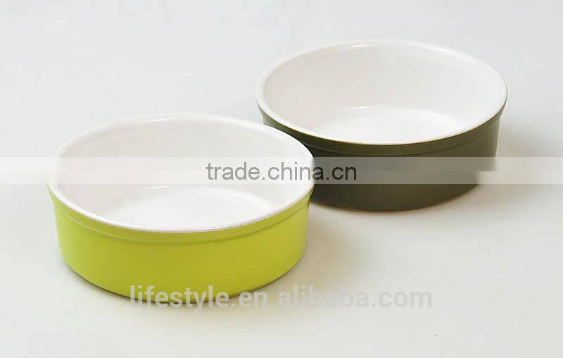 Ceramic Ramekin Bowl,Stoneware With Solid Color