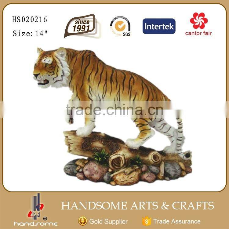 13 Inch Handicraft Product Resin Tiger Statue