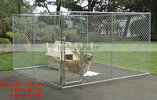 Large Cheap Galvanized Chain Link Fence Pet Cage Dog