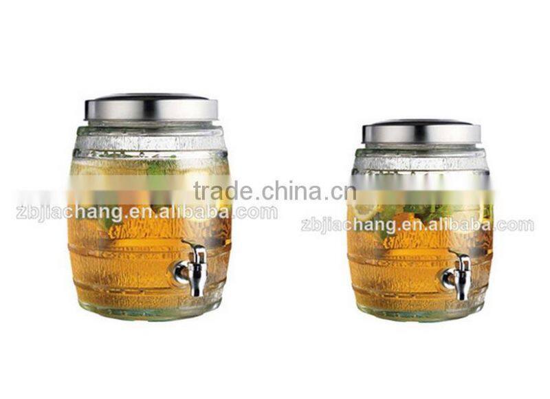 huge beer glass dispenser with sliver plating tap PJ31