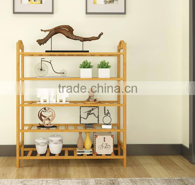 Hot selling economical pine wooden shoe rack