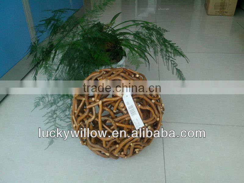 willow &wicker garden ball garden decoration different colors