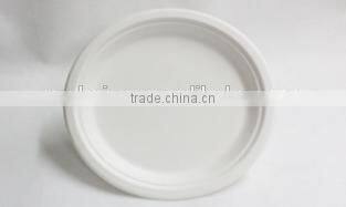9"disposable sugar cane bagasse Round plate