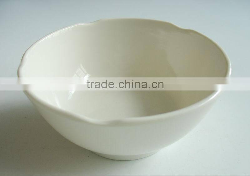 Melamine bowl with lotus shape