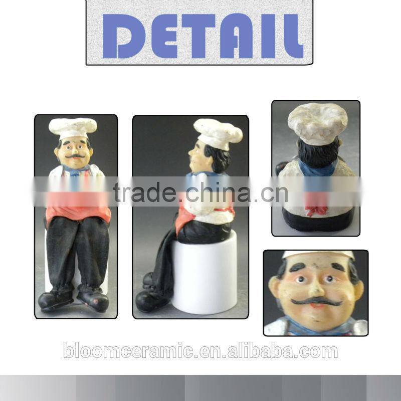 Custom resin chef statues