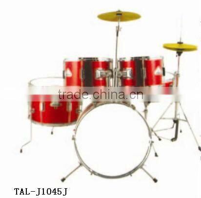 3- piece children drum set in red with throne
