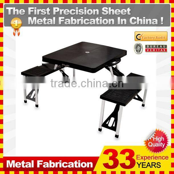 Portable Folding Table Tops Picnic Camping Outdoor Plastic Aluminum Sheet Dining 4 Chairs/Benches