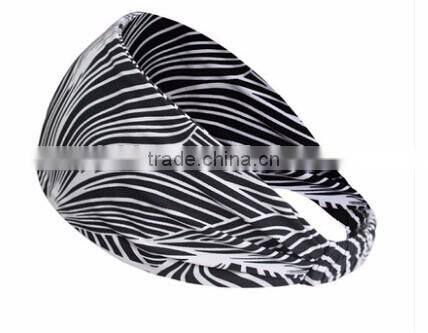 High quality fashion good comfortable absorption Yoga hair band sports hair band