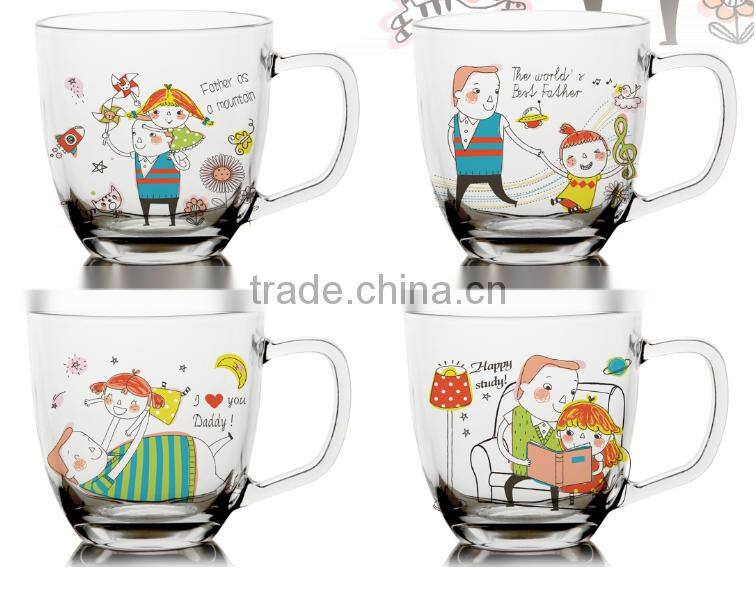 6oz 8oz 9oz 10oz 12oz glass kids mug glass milk mug children glass set