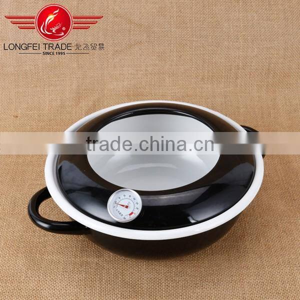 High quality and safty kitchen use OEM enamel crock pot/enamel slow cooker