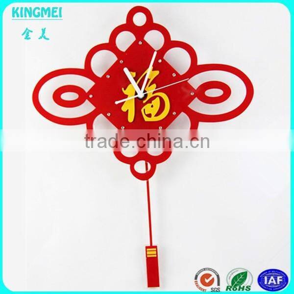 home decoration wall hanging acrylic wall clocks