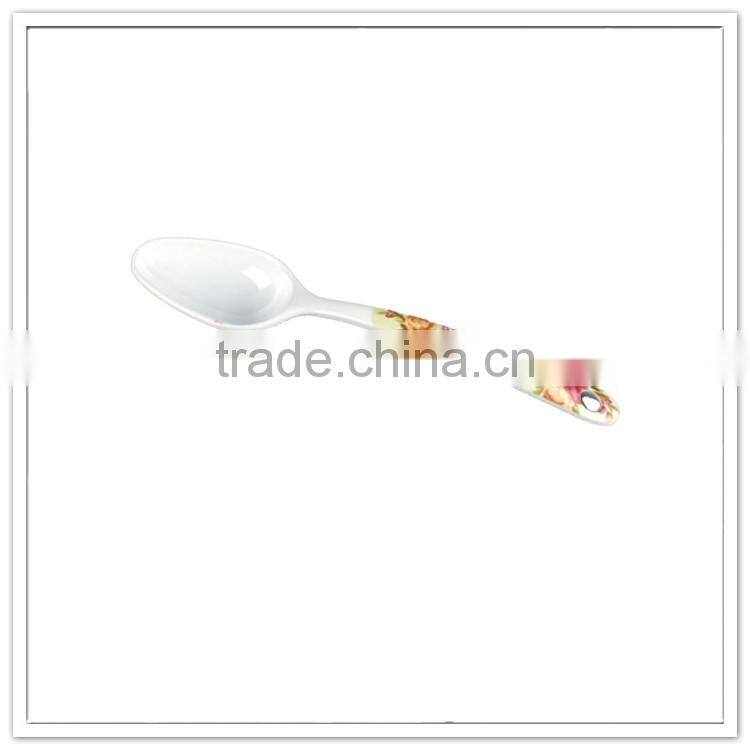 Fashion homeware royal style melamine meal serving spoon, plastic spoon for adult
