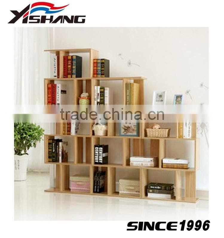Modern design wooden tree shaped bookshelf