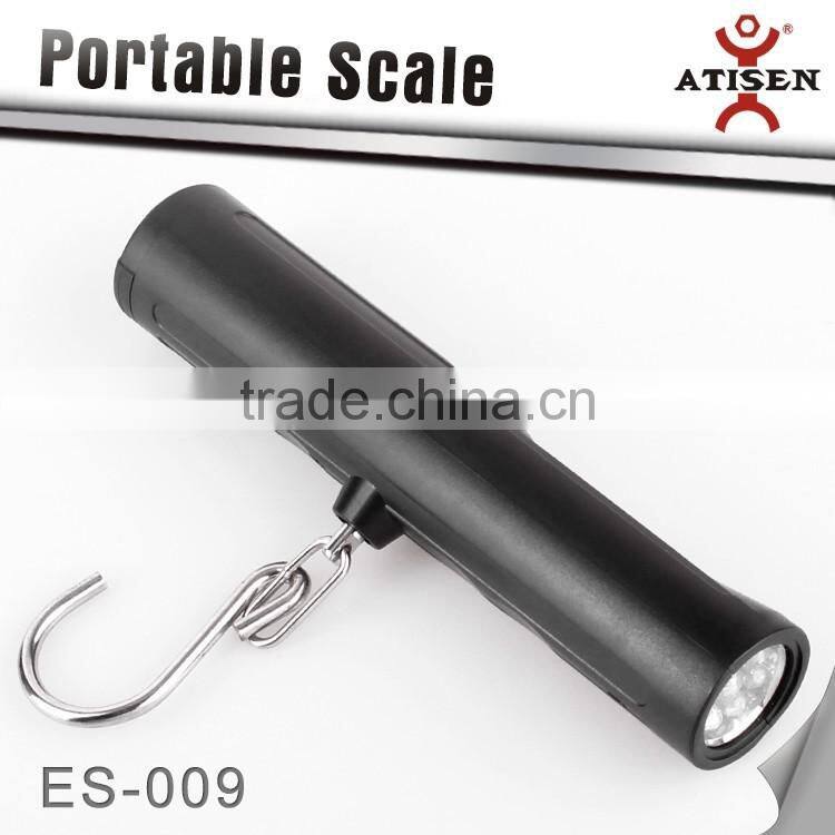 Digital Portable Electronic Travel Hanging Luggage Scale with 8 LED Torch