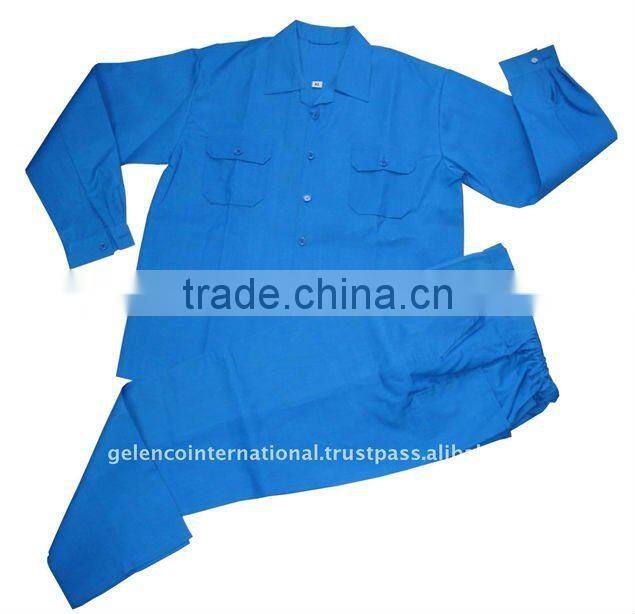100% Cotton Blue Men Coverall