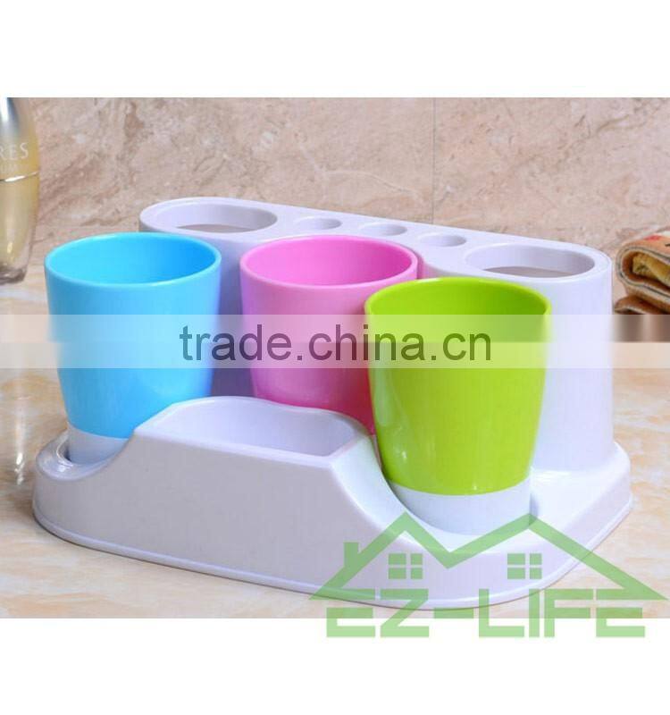 2017 suction cup organizer bathroom toothbrush holder with cup